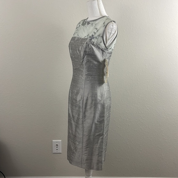 NWT, Mica, evening / cocktail dress.  100% silk, fully lined.  Size 4. - Picture 6 of 14